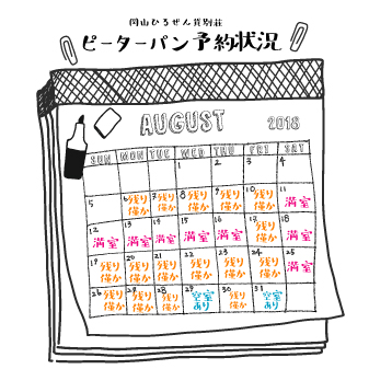 夏休み予約状況0806